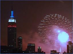 Empire State Building & Fireworks