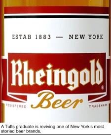 NY & NJ Beer Coaster ~ RHEINGOLD Breweries ~ We Must Be Doing Something Right 