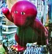 Barney balloon Macy's Thanksgiving Day Parade